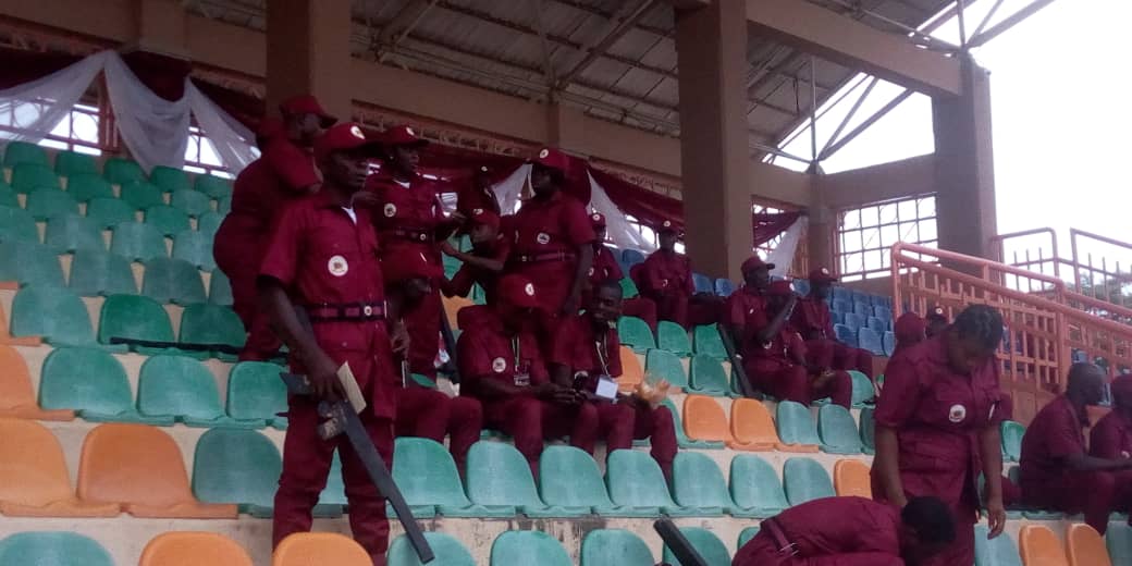 Angelgabbyshara's tweet photo. Ekiti state Governor @kfayemi Flagoff Ekiti Amotekun Corps flag off this morning.

#JKF2At2 https://t.co/1PNON3vr4a