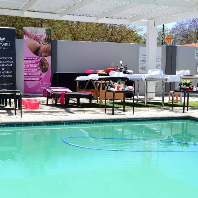Staywell_Hotel's tweet photo. StayWell Hotels X Aalphaa Spa brings you  #SELFCAREWEEKENDS

 Exceptional pamper sessions by the pool ❤️❤️
#SpaRobes✅
#FreeCocktails✅
#SpaSleepers✅
#FullBodyMassages✅
#Freeswimming ✅ 

Make a booking and secure  your spot +267 3101843/72735166
#ShareOfTheGoodLife
#pushaBW https://t.co/4e6NeGzmJK