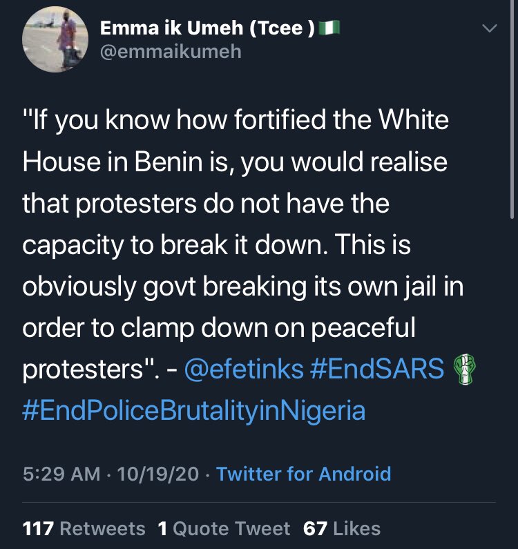 iiam_Loud's tweet photo. @DrOlufunmilayo ANYWHERE AND ANYTIME YOU SEE THIS RETWEET AGGRESSIVELY!!! #EndSARS https://t.co/wKsYaBFSI8
