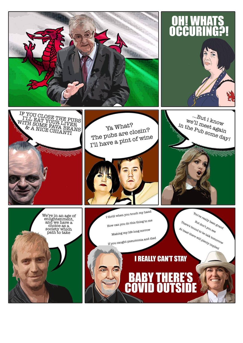 🏴󠁧󠁢󠁷󠁬󠁳󠁿 If you didn’t laugh, you would cry!  Will we be locked down? An announcement is due to be made today.