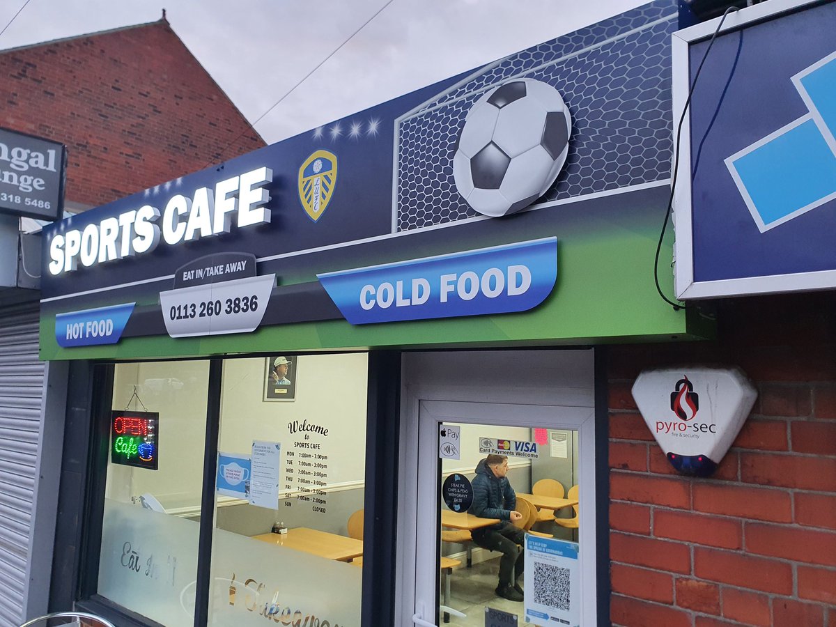 GroupStaged's tweet photo. New Illuminated sign designed, supplied and fitted by us at Staged Media Group.

- Illuminated 3D letters
- 3D effect stand off score board and football
- Badge of the best team in the world 

https://t.co/ezkNDJCq6C 

#lufc #MOT #ALAW #football #cafe #businesssigns https://t.co/XCQP1nW5XB