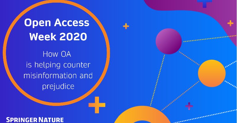 SpringerNature's tweet photo. What role does open access has to play in helping counter misinformation and prejudice? Dr. Darren Langdridge shares his thoughts https://t.co/Uu0Da3peMI #OpenAccessWeek #openaccessweek2020 https://t.co/GYs49CseDM