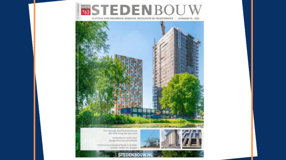 Het blijft mooi om projecten te zien waar je als bedrijf aan mee gewerkt hebt. Dit keer in het vaktijdschrift <a href="/stedenbouwNL/">Stedenbouw</a>. Nieuwsgierig? Bekijk via deze link onze projecten: bit.ly/3o7NZZx