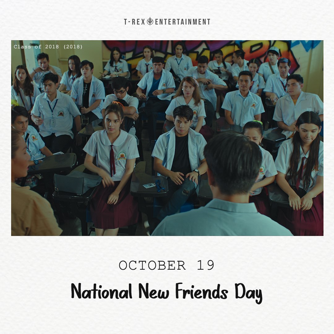 Today is National New Friends Day!

Missing the cast of #ClassOf2018! <3