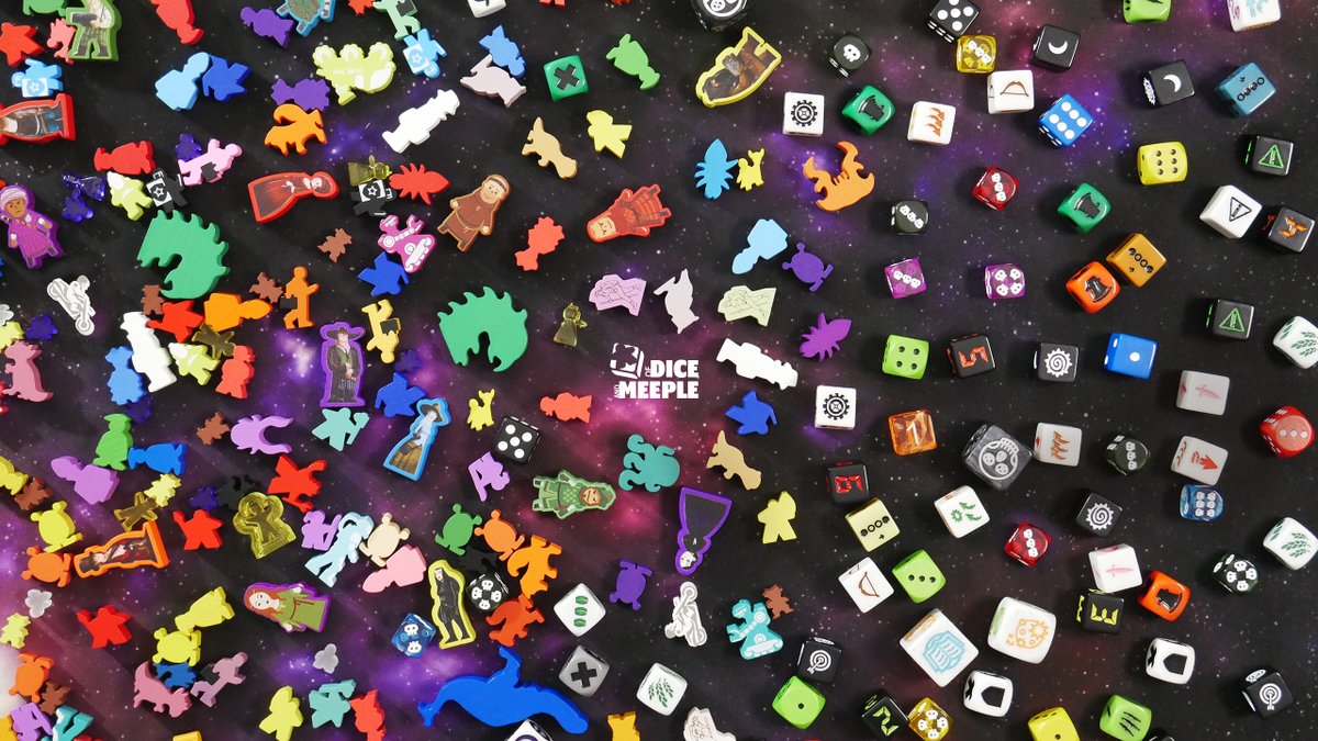 Stephan_93's tweet photo. Sorry guys, the episode release gotta postpone a bit. In the meantime, I leave you with the picture I took for the channel art. There are about 20 different games there. Can you see them all? Also, can I get some help them back in their boxes?😅 #OfDiceandMeeple @CM320DClass https://t.co/BtGYHmCbNr