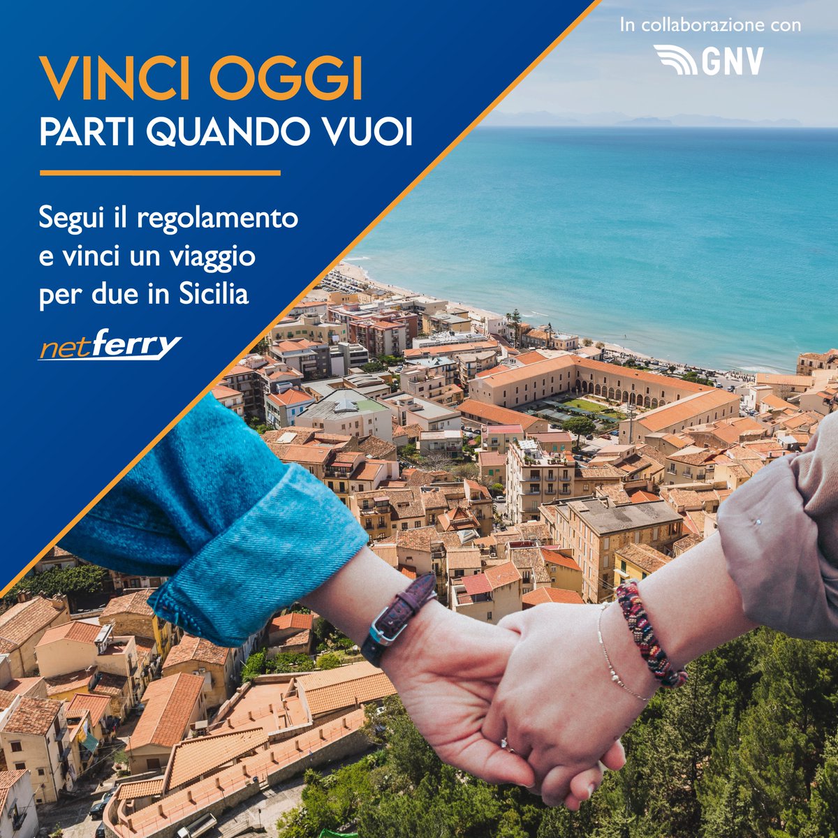 Hai ancora due giorni per partecipare!
NetFerry lancia il suo primo contest su Instagram. In palio, un viaggio in nave di andata e ritorno per due direzione Palermo. Clicca e scopri il regolamento:
instagram.com/p/CGaJ1t1DYhd/

#vinciunviaggio #viaggiagratis #netferry #sicily #palermo