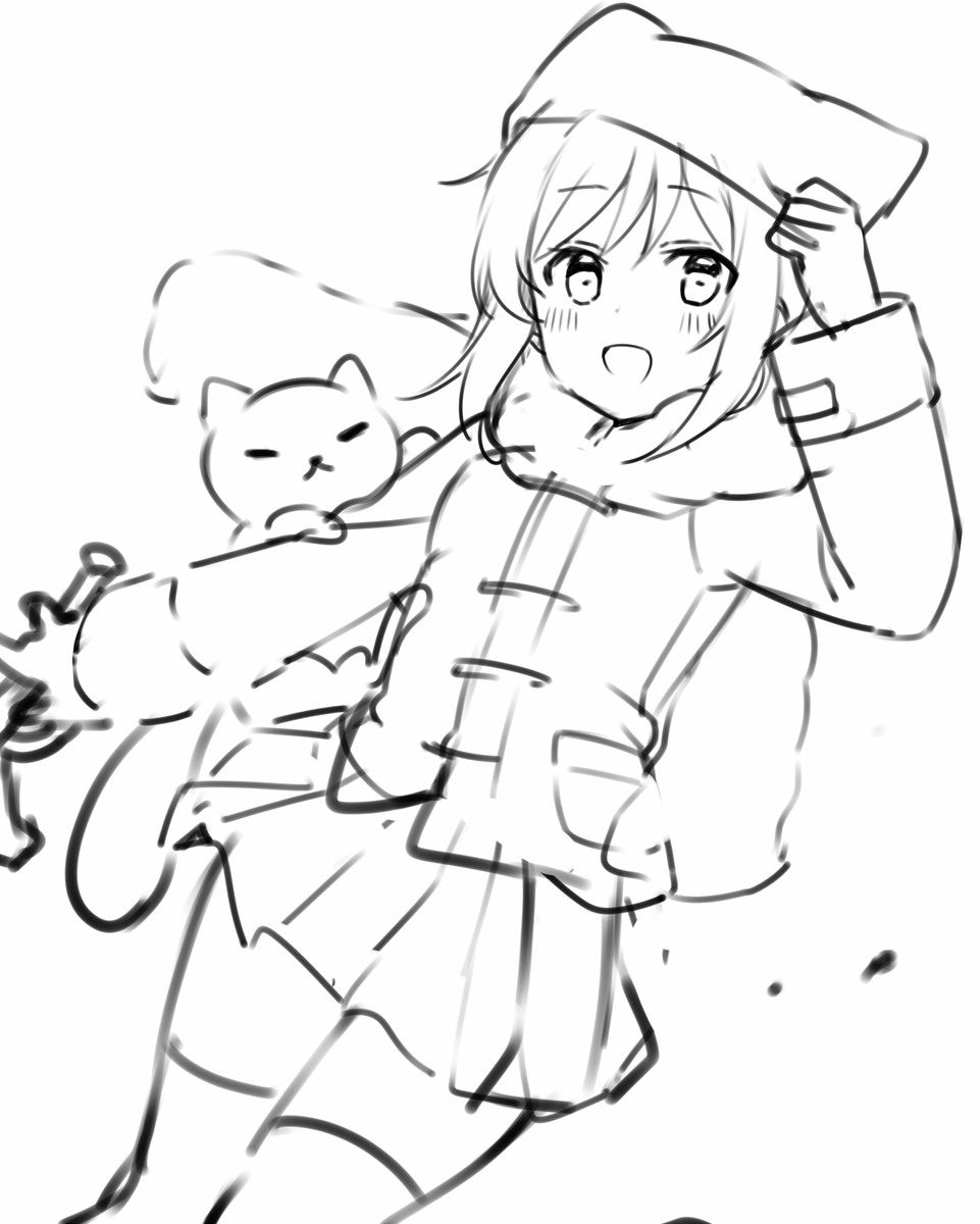 skebで描いてるポップンのあゆむちゃん・・・ 