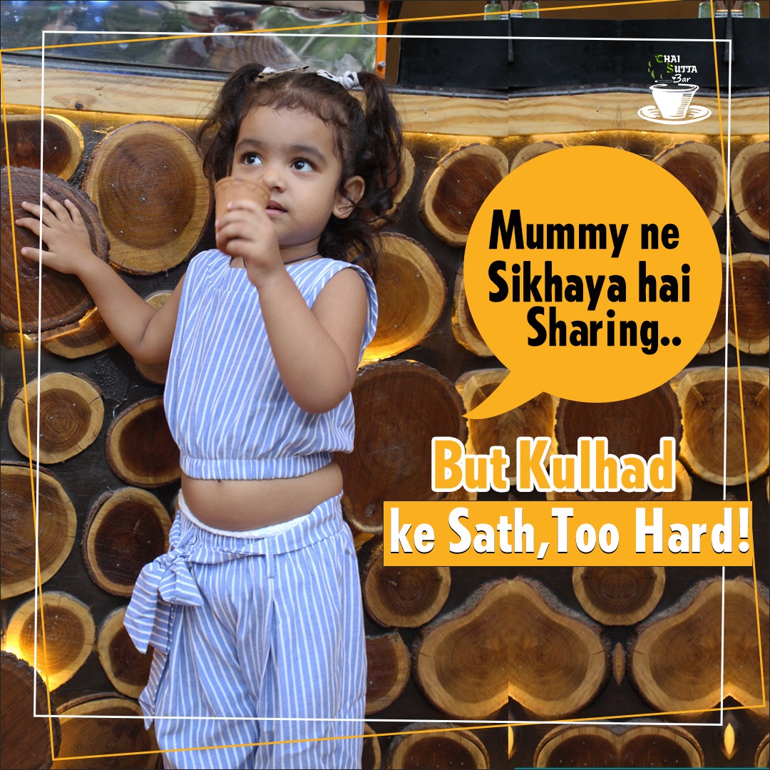 ChaiSuttaBarIN's tweet photo. Jab #kulhad ki ho baat, tab no sharing!🙅🏻♀️
Did you ever straight away deny sharing to someone?
Tag them🤭
#chaisuttabar #nosharing #csbkichai #chailovers #chaipyarhai #chaitime #kidslovecsb #kulhadchai #kulhadcoffee https://t.co/3rTUcso3WO