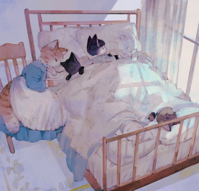 「ベッドの上 枕」のTwitter画像/イラスト(人気順)