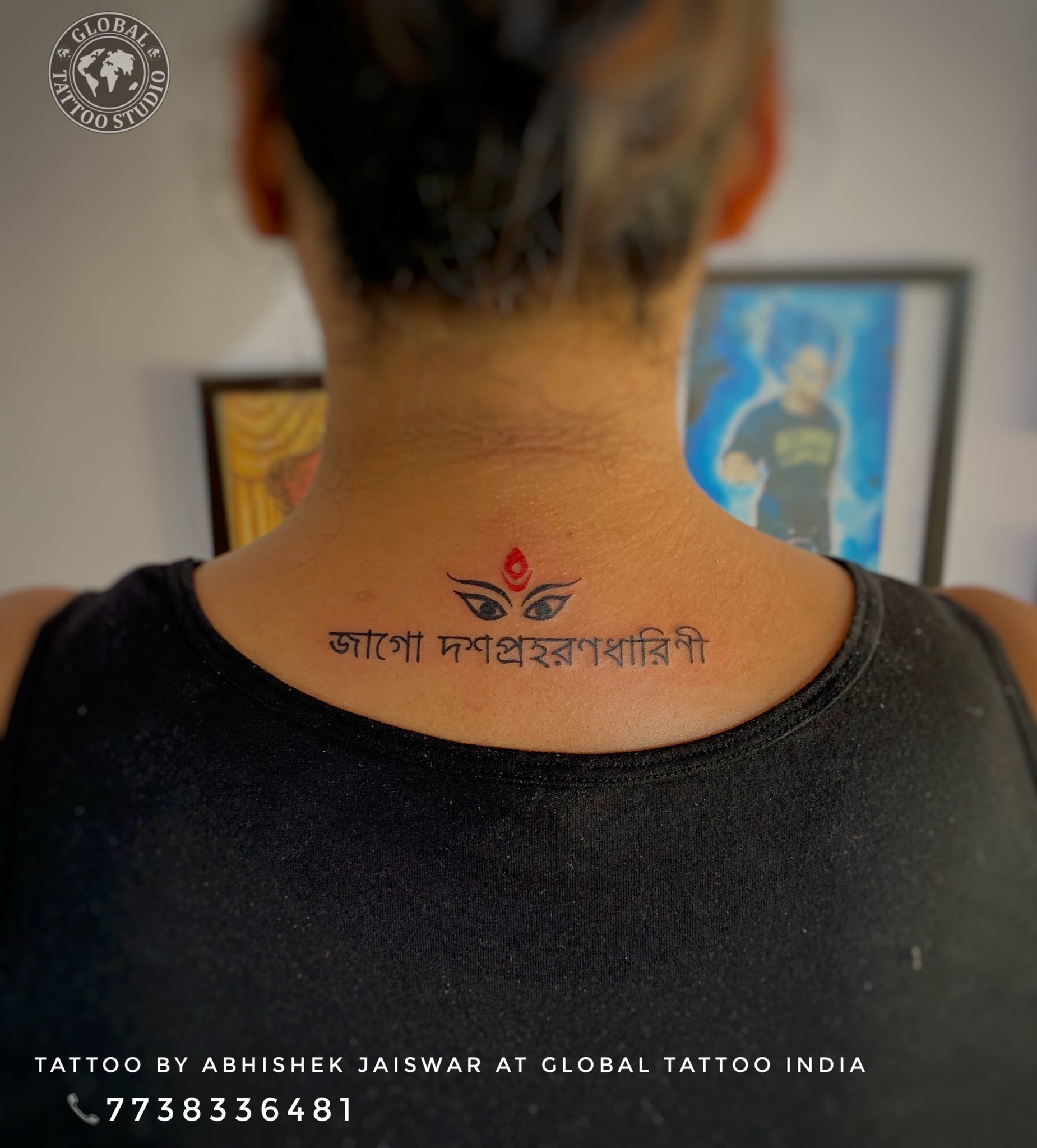 Tattoo uploaded by Marcelina Urbańska • Tattoo by Marcelina Urbanska  #MarcelinaUrbanska #neotraditional #traditional #illustrative #graphic  #color #darkart #surreal #kali #eye #thirdeye #hindu #deity • Tattoodo
