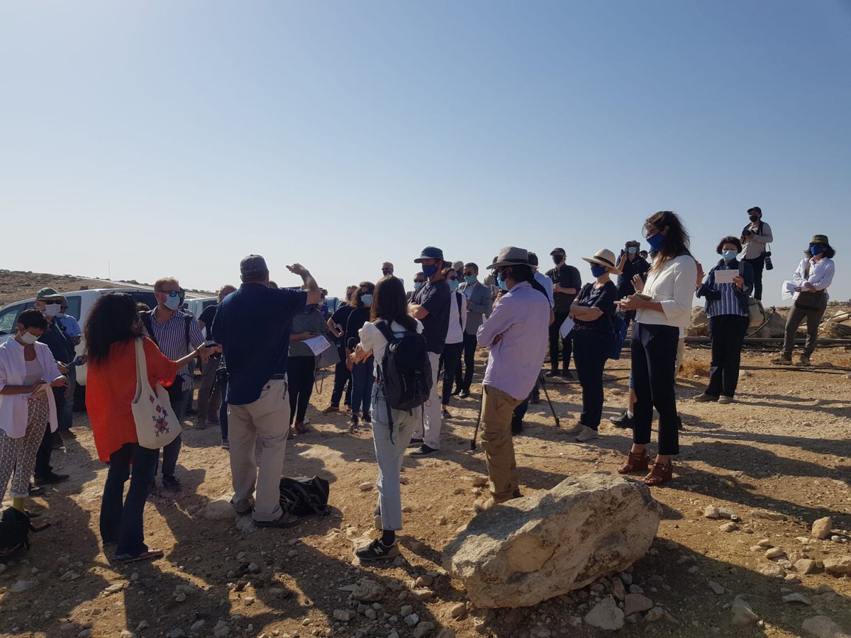 btselem's tweet photo. @HagaiElAd: What is at stake in Msafar Yatta is the cleansing of Palestinians from this region.The temp injunction from court meant freezing life for a generation. Dispossession is the purpose in various places in the West Bank, the pretences and excuses differ. https://t.co/SEPWTcToed