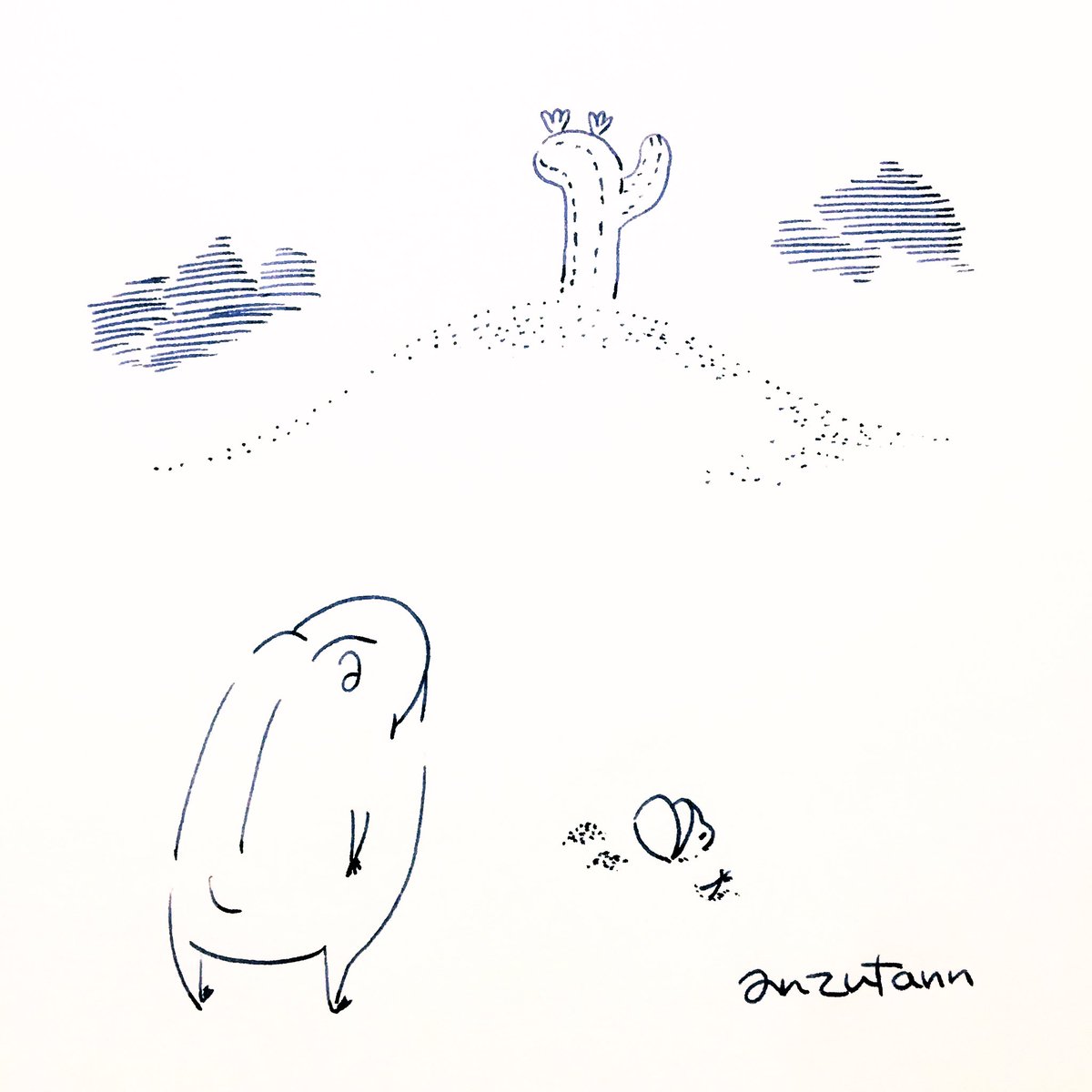 10.希望
11.うんざりする・不愉快
12.滑りやすい
13.砂丘

#inktober2020 
