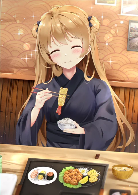 RFBちゃん食事してます>///<
幸せな顔が大好き

#ドールズフロントライン 
#ドールフロ
#RFB 