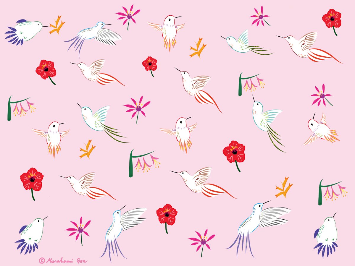 murakami_gen's tweet photo. Hi there!
I tried a pattern design of birds and flowers today.
I hope you enjoy it.
#colour_collective #kawaii #kidlit #kidsbooks #illustrationart #ChildrensBooks #illustration #illustrator #patterns #patternpictures https://t.co/ml0qecaDJJ