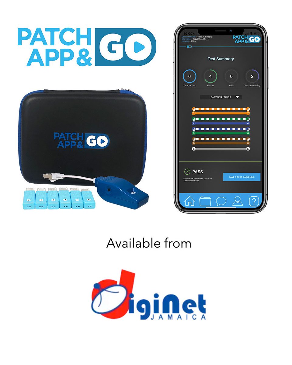 patch_app_go's tweet image. @patch_app_go has even reached the sunshine shores of Jamaica. Now available from @diginetja 

#cabling #networkengineer #cat6 #structuredcabling #cat6a #Custominstallations #custominstallation #networkcabling #smarthomedesign
