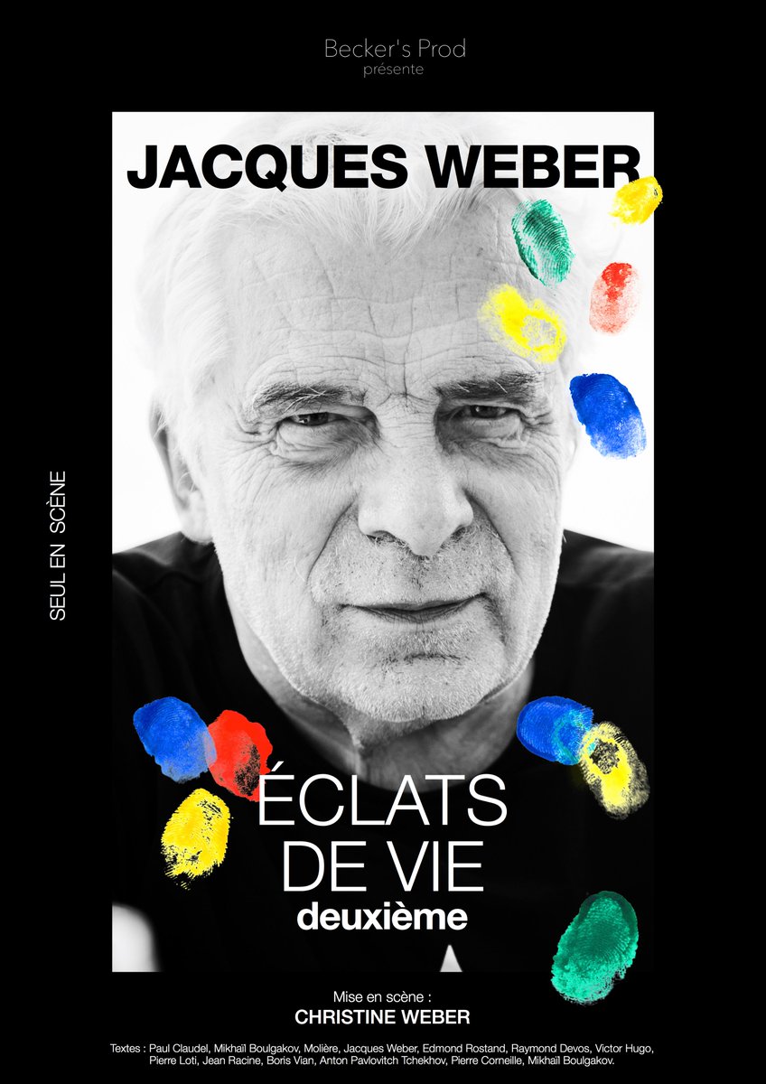 A l'occasion des 50 ans de sa carrière, Jacques Weber - "éclats de vie : deuxième" vous invite à une évasion poétique, une échappée littéraire et intime✨
📆Mar. 10 novembre à 20h30 au Théâtre 

💁‍♀️Infos-billetterie au📞0388733054, en ligne👉 urlz.fr/e2mY ou à l’accueil