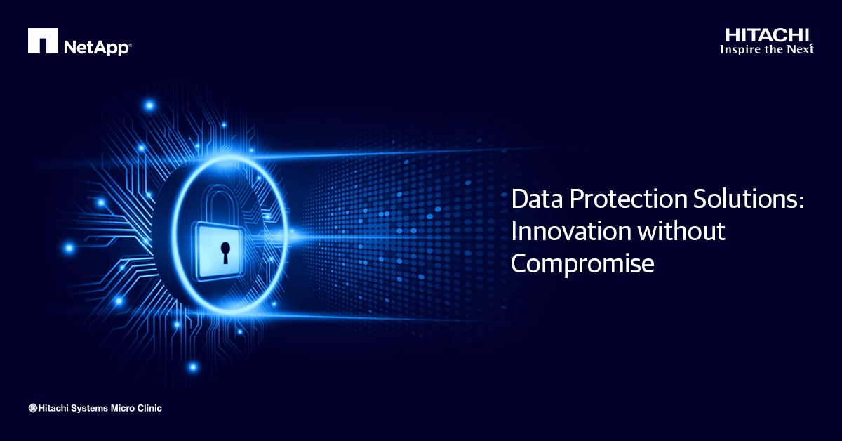 HitachiSysIndia's tweet photo. #Dataprotection solutions from @NetAppIndia that are backed by expertise of #HitachiSysMC leads the industry in delivering confidence, resilience, #security, & compliance, so you can focus on driving your business forward. Learn More: https://t.co/l0qvaP6RGG https://t.co/wy4yAcKxrW