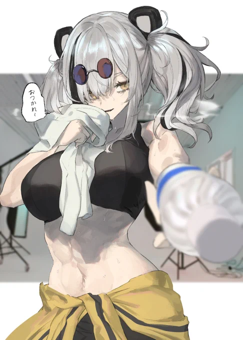 撮影後のエフイーターちゃん 