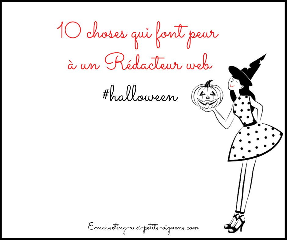 Histoire de rire un peu et de frissonner de concert avec ces choses qu’on voit hélas tous les jours dans la profession de rédacteur, je vous propose un article « snack content » comme on les aime ! 🎃👻

👉  ow.ly/HxR650BVjRt

#halloween #webmarketing #rédactionweb