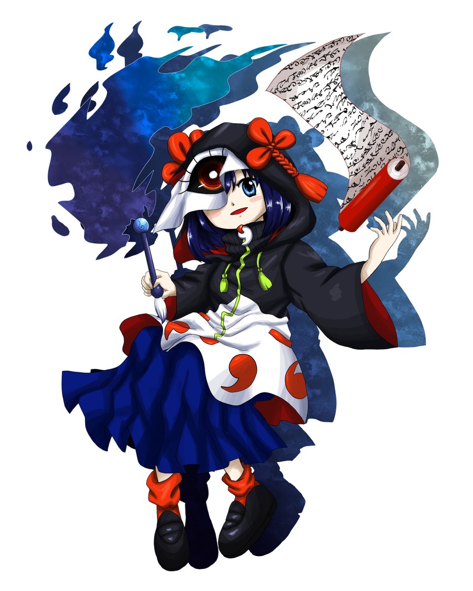 物部毒鼓 على تويتر いつぞやのわしが東方キャラになったら編 鬼形獣風に描いてみました 描いた絵が実体化して それを操る程度の能力です 物質化現象というやつです わしも欲しいなぁ Https T Co 7cyx5t65qn