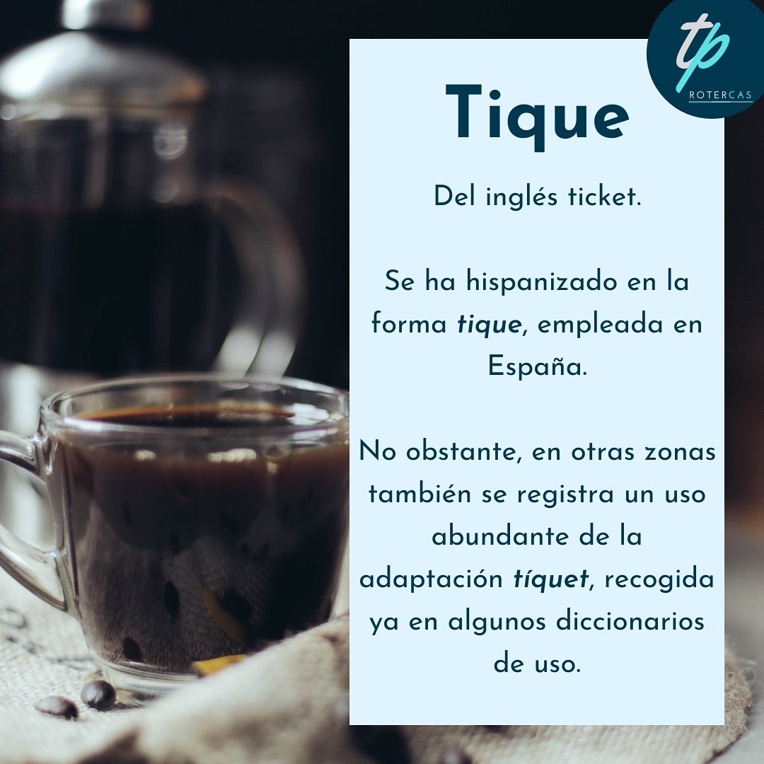 🧾 Hoy hablamos de la palabra "Tique". 
Adaptada en el diccionario pero que pocos usan.

#Rotercas #papeltérmico #tique #hablemosbien