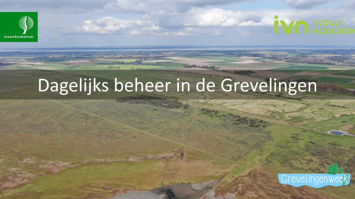 Vandaag ga ik samen met <a href="/HNieuwenhuize/">Herman Nieuwenhuize</a> op stap om dit dagelijks beheer te bekijken en leggen we uit waarom bepaalde werkzaamheden worden uitgevoerd. 
Deze nieuwe 'online excursie' is beschikbaar op ivn.nl/grevelingenwee….

#staatsbosbeheer #ivnnatuureducatie #grevelingen