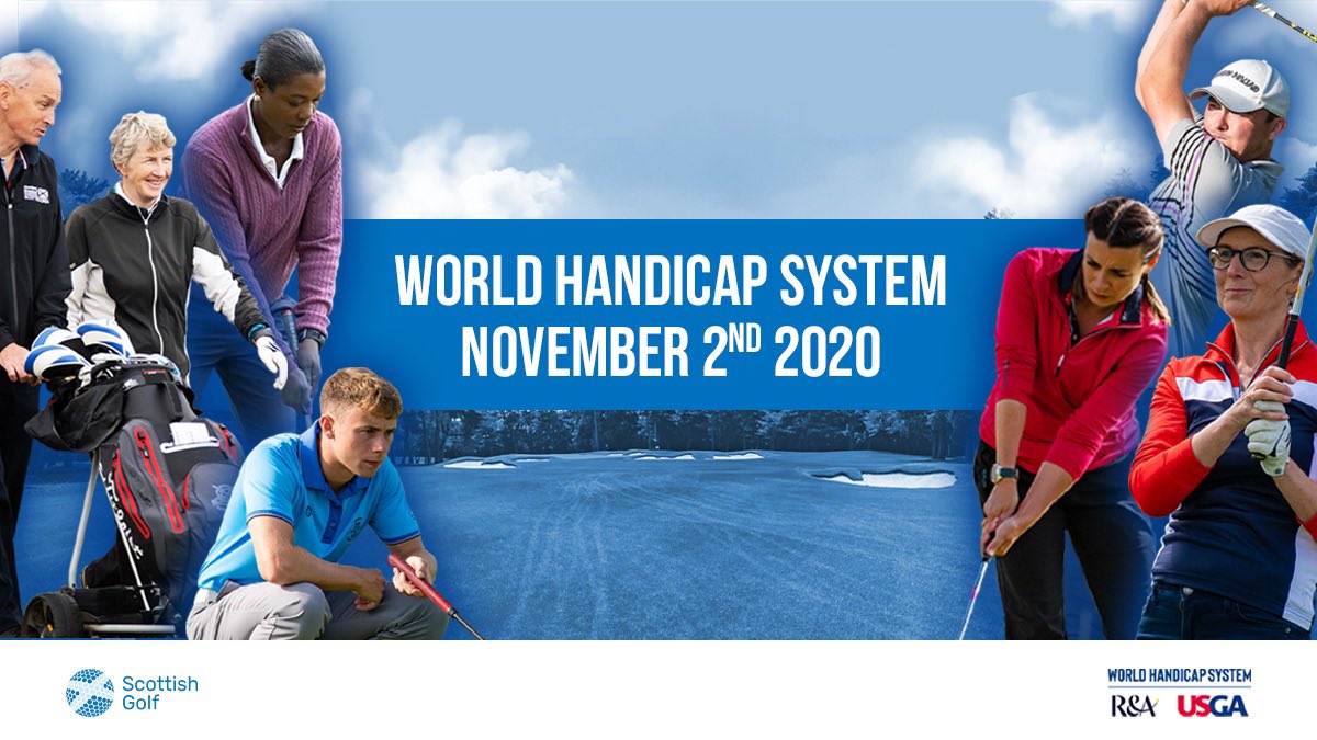 🌍 | World Handicap System 

WHS will be launched in Scotland on 2nd November 2020.

Over the next 2️⃣ weeks, we’ll be bringing you up to speed on all the key features of the system right here. 

Read more 👉 bit.ly/WHS2020Launch