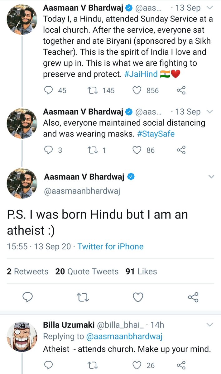 sttalkindia's tweet photo. #Sikular Hindu. Born #Hindu, #Atheist, Ford to #Church, Loves #Biriyani & mocks Hinduism.
Fit to be a Congress Pidiot. https://t.co/hmYvrrdn4R