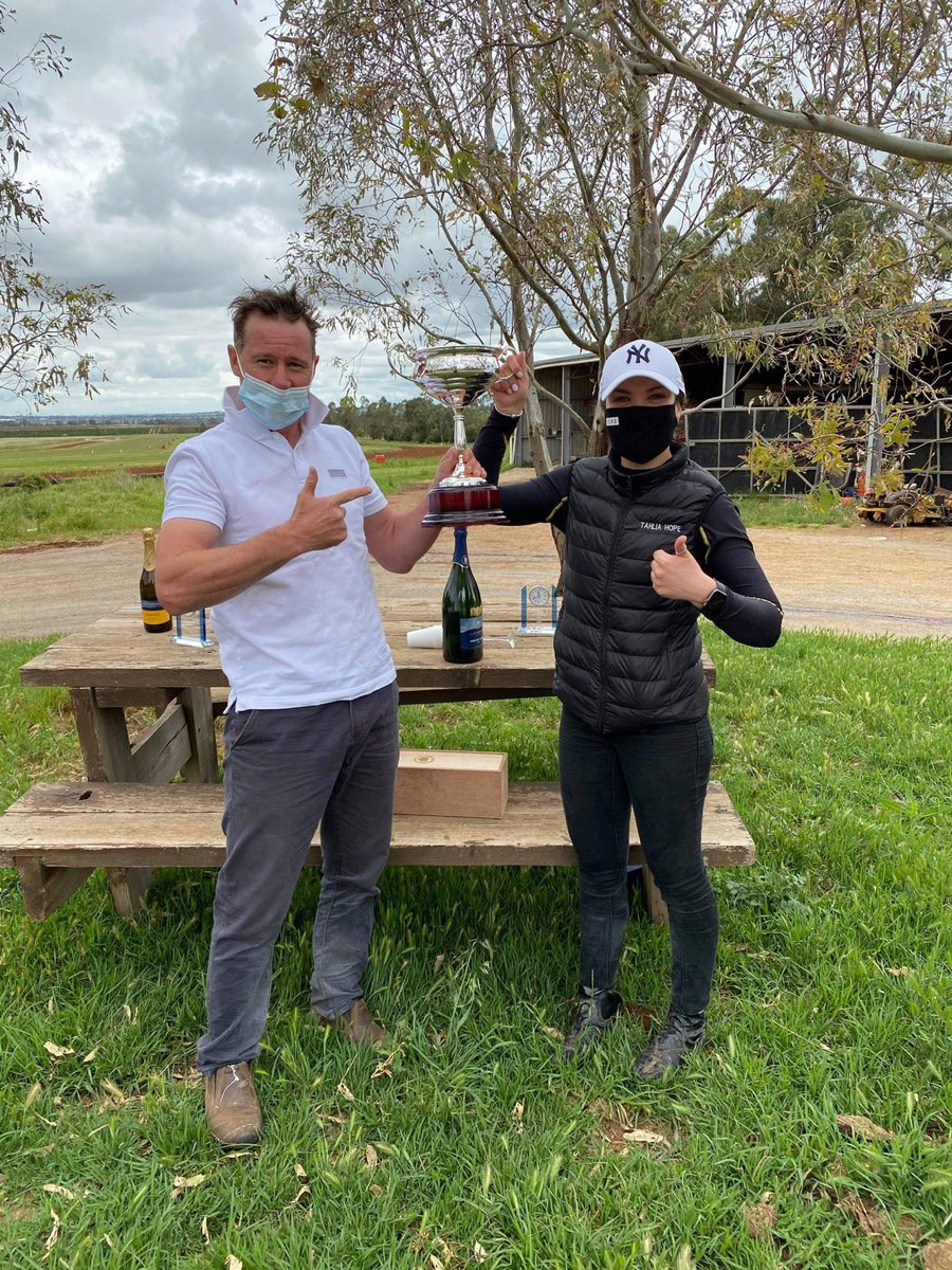 Portland Jimmy wins 2020 Avoca cup, massive thank you to the @avocaraces & Committee plus Blue Pyrenees Estate for sponsoring the race. Thanks to Patrick Payne for giving me the chance to ride Jimmy & massive team effort and P Payne Racing celebrated this morning at work 🍾🐴