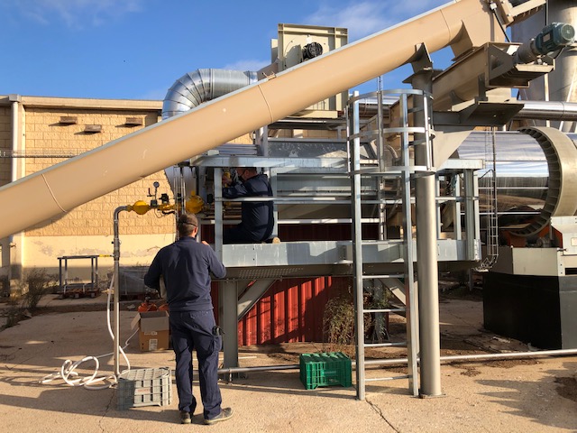 The set-up of the dryer is being finalized

#Biogas #BioWaste #Dryer