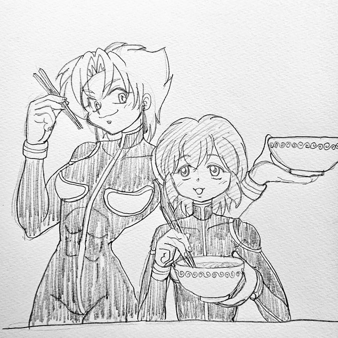 今日のお昼のお絵描き 