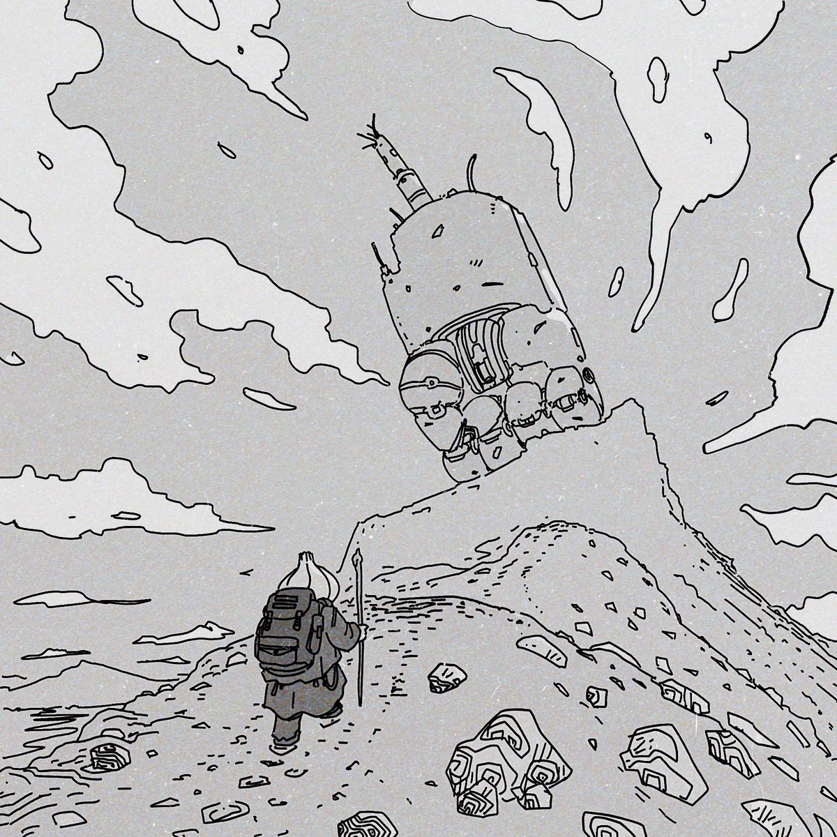 Day 16 - Rocket #inktober 