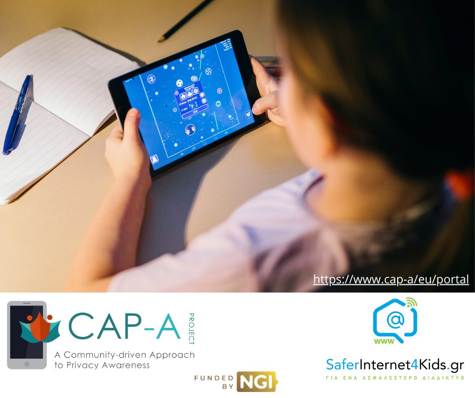 SaferInt4Kids's tweet photo. Γνωρίζατε ότι τα περισσότερα παιδιά όταν περιηγούνται στα social media αποκαλύπτουν προσωπικά δεδομένα χωρίς να το συνειδητοποιούν; Πάρτε τον έλεγχο στο χέρια σας με το tool του CAP-A: https://t.co/bynT27bF37. 
@CapriceSociety https://t.co/qhYmsNqFTq