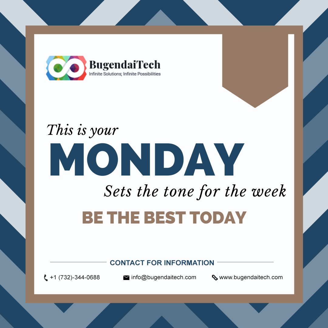 BugendaiTech's tweet photo. Strive not to be a success, but rather to be of value. 
  ~Albert Einstein

Have a great week ahead!

#BugendaiLove #BugendaiOhana #MondayMotivation #Learnings https://t.co/4P8iysQjJV