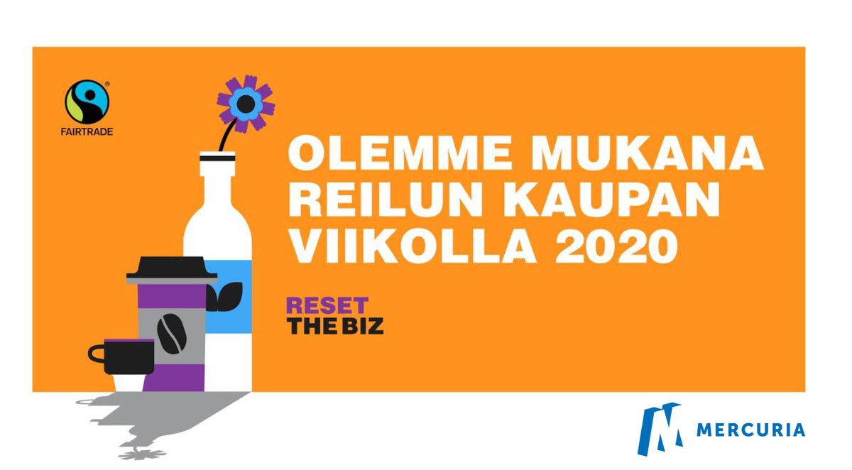 Olemme mukana reilun kaupan viikolla
#reilunkaupanviikko #reilukauppa #fairtrade #resetthebiz