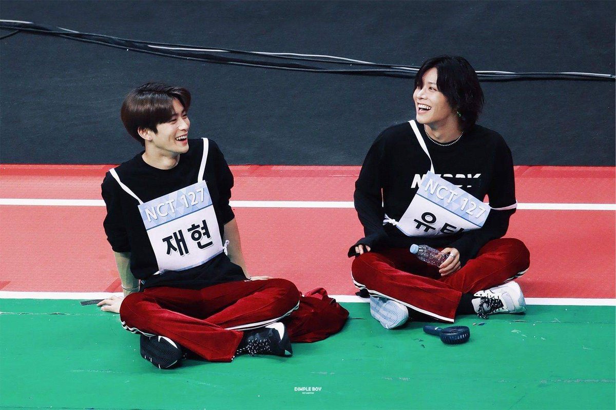 him with jaehyun, they're so cute i can't-