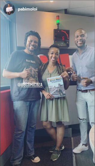 GushwellBrooks's tweet photo. Had the absolute pleasure of chatting to @PabiMoloi on @Powerfm987 yesterday morning, about @BBComicsZA latest #Rainbow Edition of the @NtateMolefeJHB, funded by @OtherFoundation! In case you missed #BBComicsZA being featured, here's the #Podcast: 

https://t.co/0vu4OfrlWp https://t.co/AyygqUKcfV