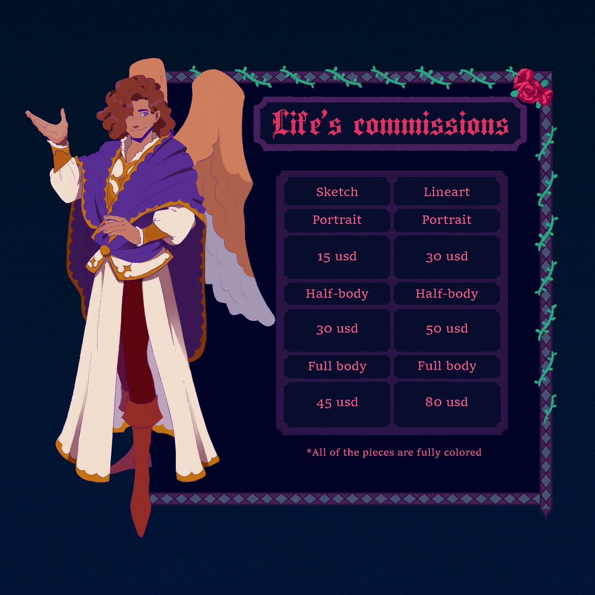 lifewhatisthat's tweet photo. 🌙E-mail: lifewhatisthat12@gmail.com
🌙Instagram: https://t.co/k8pshaJmEO 
🌙Patreon: https://t.co/63IHJQA30d
🌙Ko-fi: https://t.co/B31mrQ0hco 
🌙Itchio: https://t.co/p1GV06bsXx 

Commission info &amp; examples of my work: https://t.co/umEOYHF5db