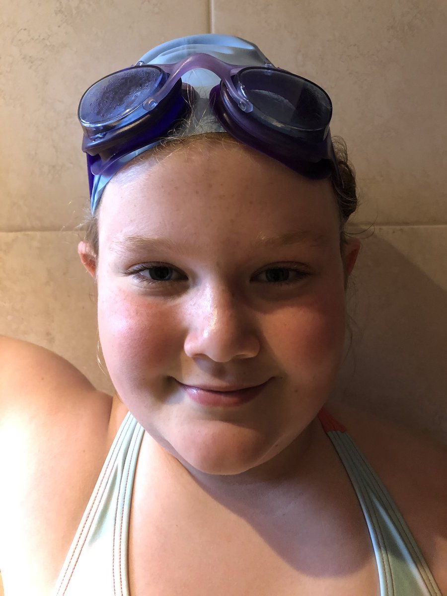 AnnaMay76's tweet photo. Thank you to everyone who sponsored Martha for her swim for Macmillan. You’ve helped her raise £550 and she’s so amazed...She’s even put her name down to start weekly classes again! https://t.co/pO4LqjCxuN