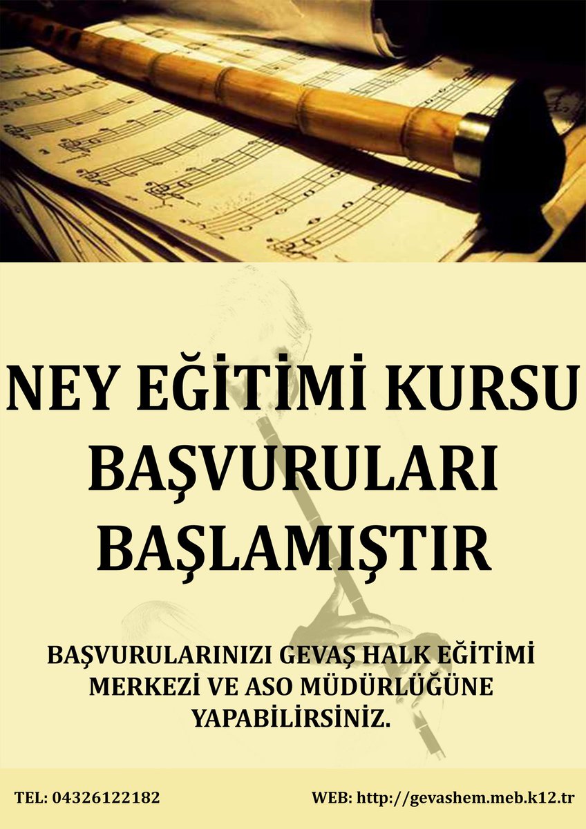 Ney Eğitimi Kursu Başvuruları Başlamıştır.