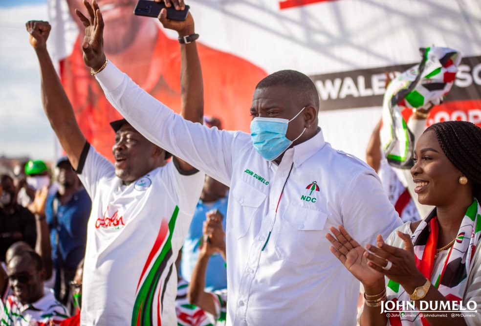 John Dumelo pulls huge crowd during campaign launch at Ayawaso West