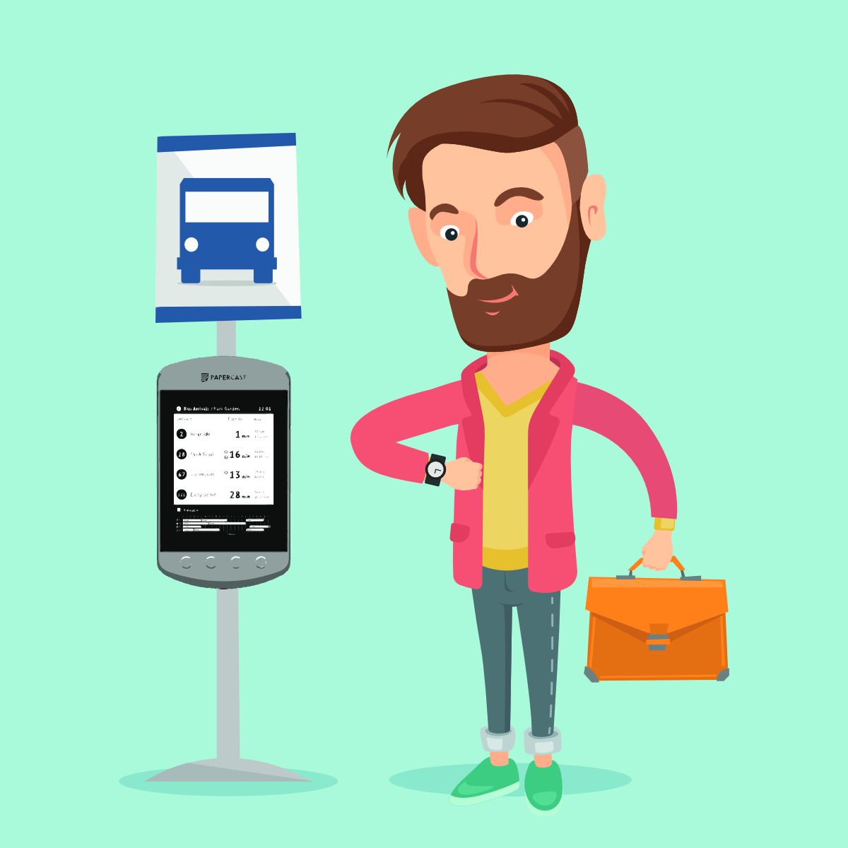 PindarCreative's tweet photo. Transforming real-time passenger information at the bus stop with Papercast #EPaper solutions. Find out more at https://t.co/U76dXGflnS
#PublicTransport #RealTime #EInk #DigitalBusStop https://t.co/ftM4nFVdUC