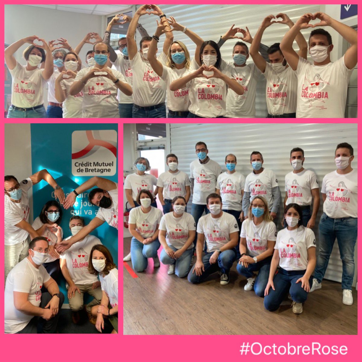 UTCombourg's tweet photo. La CCM de Combourg, le Pôle Professionnel et les managers de l’UT soutiennent la lutte contre le cancer du sein 💖 #OctobreRose 

#UTCombourg #CMB #Arkea https://t.co/dz1WWuWNwo