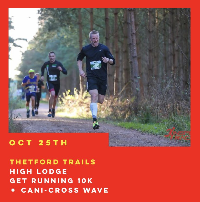 #InspireRaces is back at #HighLodge next weekend for #GetRunning #ThetfordTrails #5K, #10K and #Canicross Book online at inspireraces.co.uk
🌳 #socialdistancingrun
🌳 Wave starts
🌳 #Chiptimed 
🌳 Medal
🌳 Mixed terrain course
