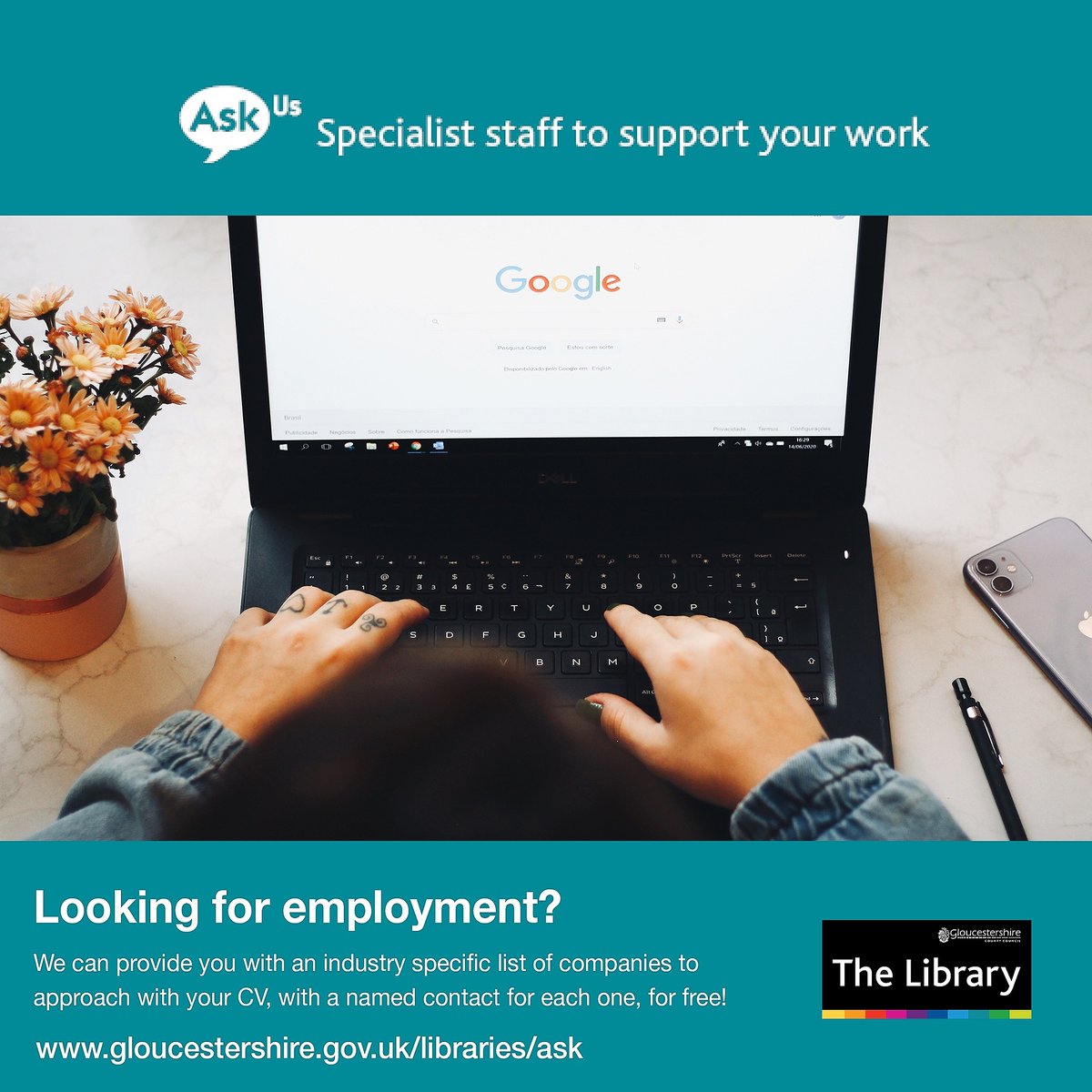 gloslibs's tweet photo. Looking for companies that work areas match your skills and experience? Our  ‘Ask Us’ team search through the FAME companies database to send you lists of relevant businesses in your area.  A FREE service from Gloucestershire Libraries 👍https://t.co/ywwS9nEX9G   
#GetOnlineWeek https://t.co/pM4oWxo7zE