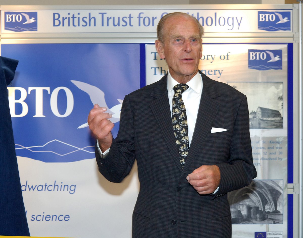 The British Trust for Ornithology @_BTO aims to empower communities to protect local bird species and their natural habitats.
The Duke of Edinburgh has been Patron of the BTO for over thirty years, and is a lifelong ornithology enthusiast. https://t.co/rGwOrP2CwY