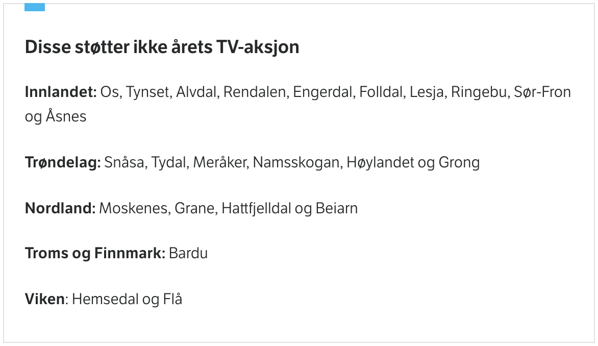 Hva om vi alle blir enige om å boikotte kommunene som boikottet #TVaksjonen? Her er lista over kommuner du skal unngå på Norgesferien 2021 <a href="/WWFNorge/">WWF Verdens naturfond</a>