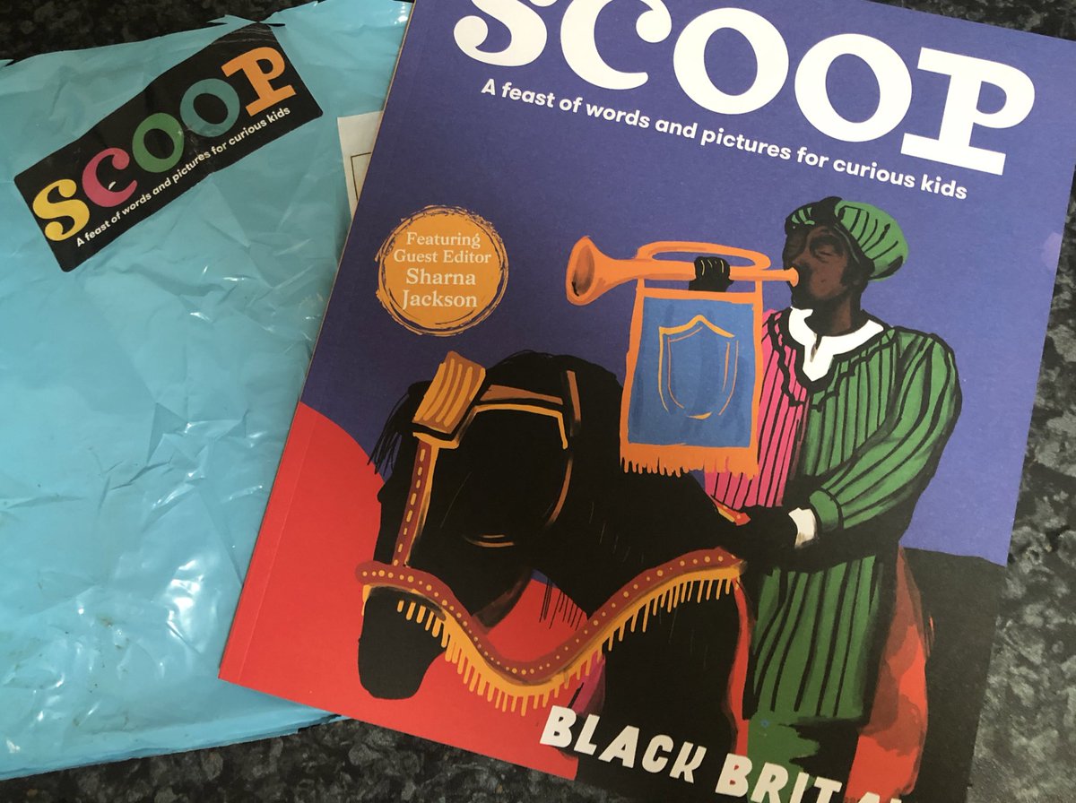 Wow! Just got my hard copy of @scoop_the_mag #BHM edition with its wonderful illustrations by @kenwilsonmax of#JohnBlanke on the cover & inside #LooksGreat #GreatReading for all ages #FullyRecommended