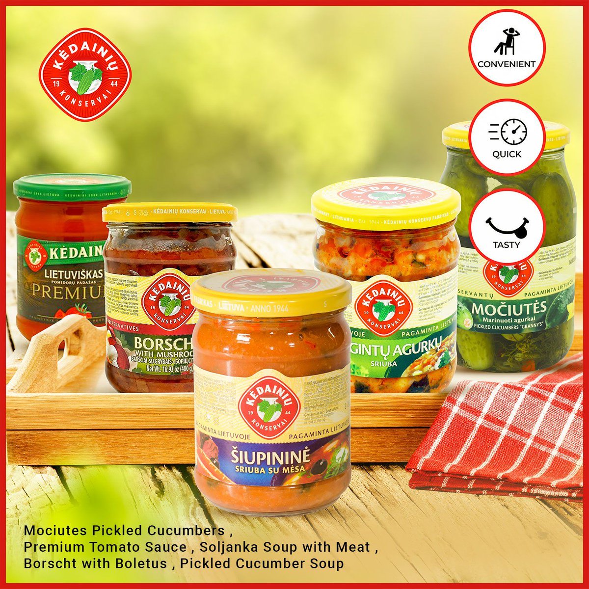 Is there ever a time when getting the pickles out is a bad idea? #KedainuKonservai this October brings you Pickled Cucumbers and other amazing tastes 
.
.
These jars of delight are a favourite for everyone – On Offer in stores now
.
.
#EasternEuropeanFood #Food #Lituanica