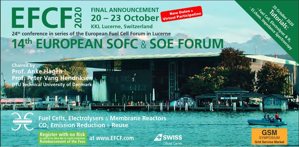 fzj_iek's tweet photo. Registration is still open for the virtual 14th European SOFC & SOC Forum #EFCF2020 @EFCForum, taking place on 20-23 October. The largest international meeting on #SolidOxide technologies for #FuelCells, #Electrolysers, and #CO2 emission reduction: https://t.co/krgOBuI89b #IEK_13 https://t.co/gUdk4noV22